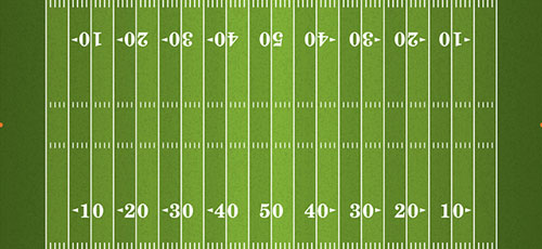 a football field with a tic-tac-toe board border